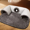 U-Shaped Tunnel Cat Bed with Removable Washable Cover