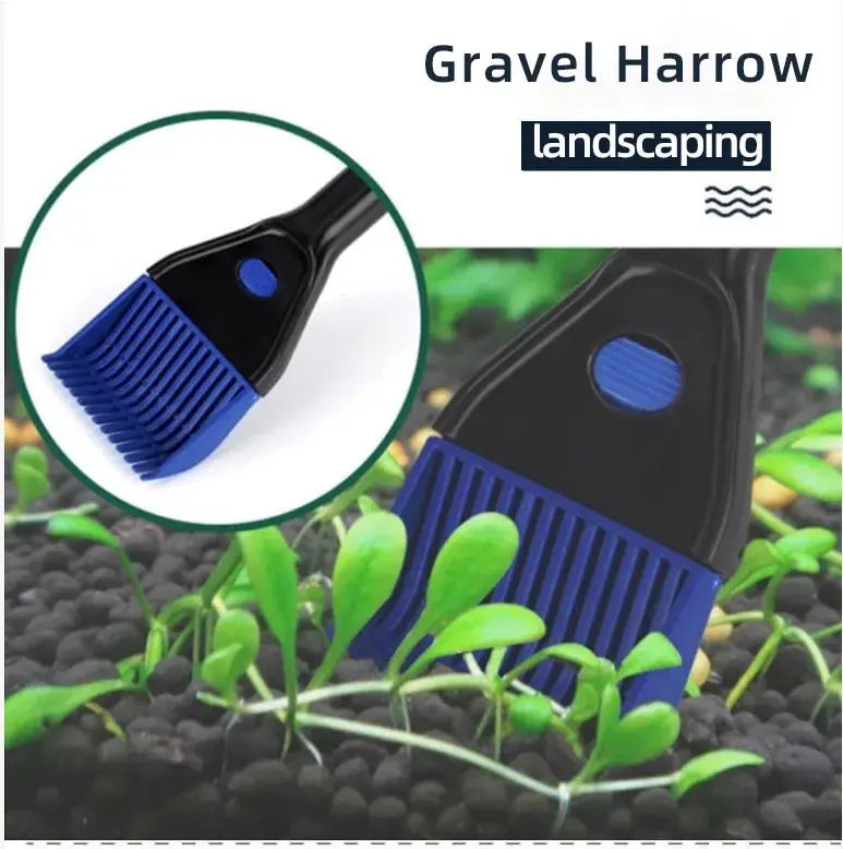 5-in-1 Aquarium Glass Cleaning Brush with Long Handle