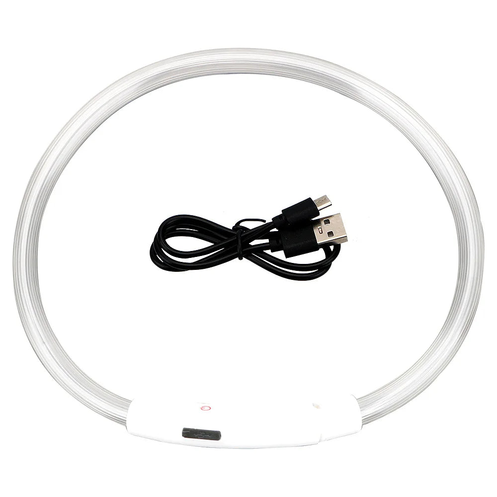 Rechargeable LED Dog Collar with USB Charging