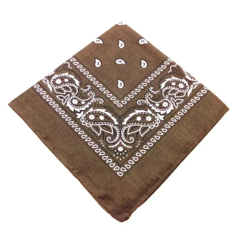 Paisley Bandana Headwrap – Unisex Cotton-Poly Scarf for Men and Women