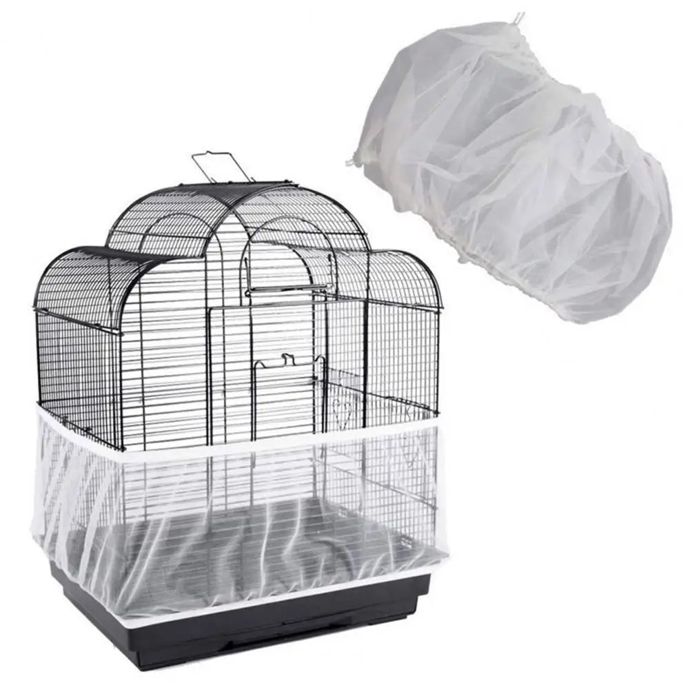 Bird Cage Mesh Seed Catcher Skirt with Elastic Fit