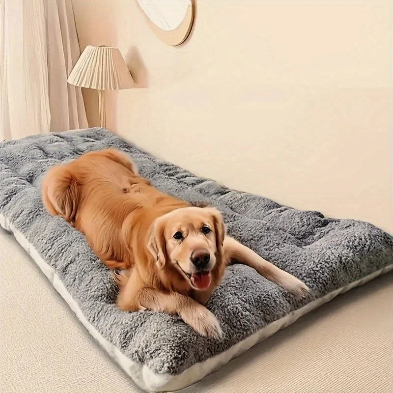 Grande Coussin pour Chien en Peluche avec Confort Polyester Épaissi