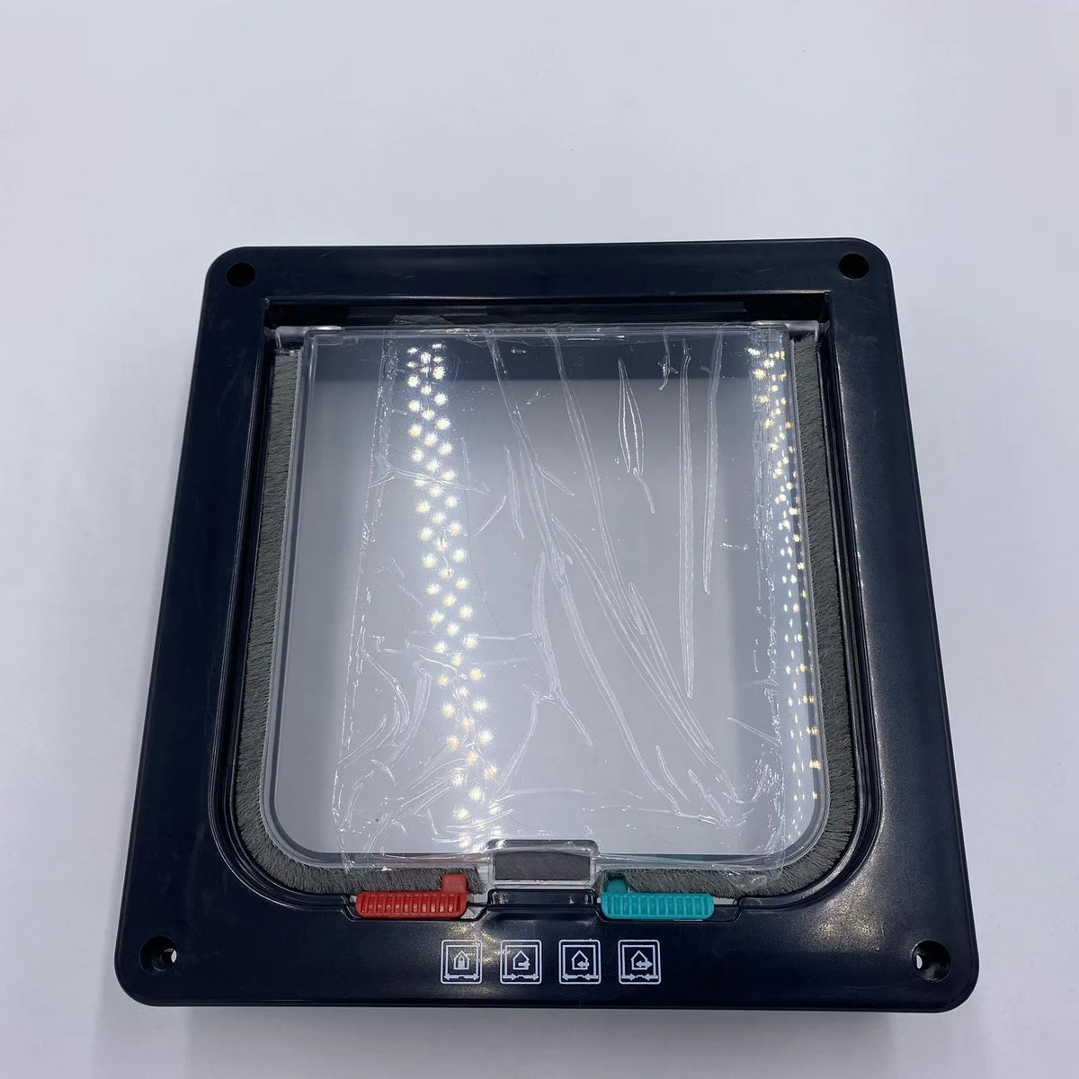 Weatherproof Pet Door Flap with 4-Way Locking Security