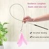 Suction Cup Cat Teaser Wand with Feather Toy and Bell