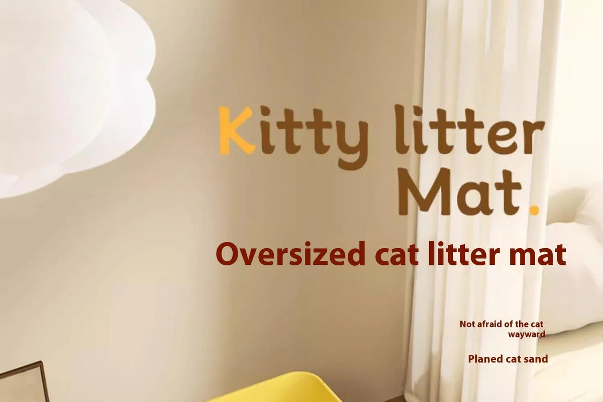Large Double-Layer Cat Litter Mat – Waterproof, Non-Slip & Washable