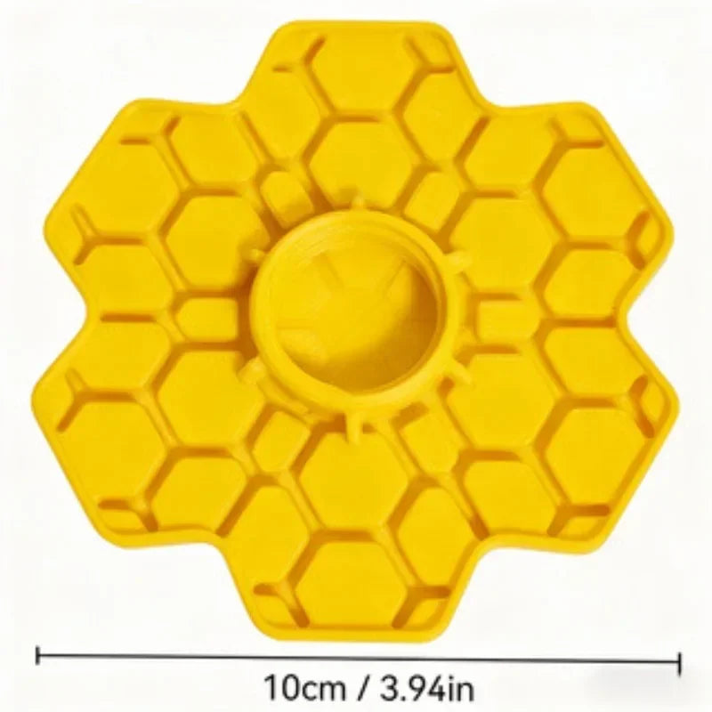 Honeycomb Bee Water Feeder with Perch for Garden and Patio