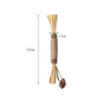 Natural Wooden Cat Teething Sticks with Sisal Rope
