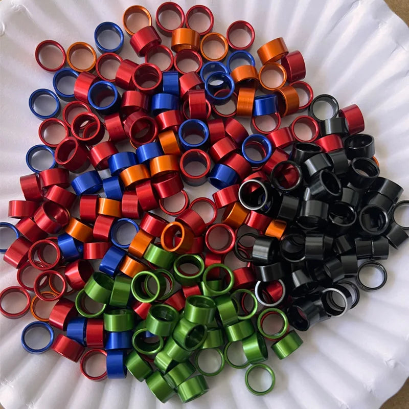 خواتم قدم الطيور للطيور - مفتوحة ومغلقة (10 قطع)