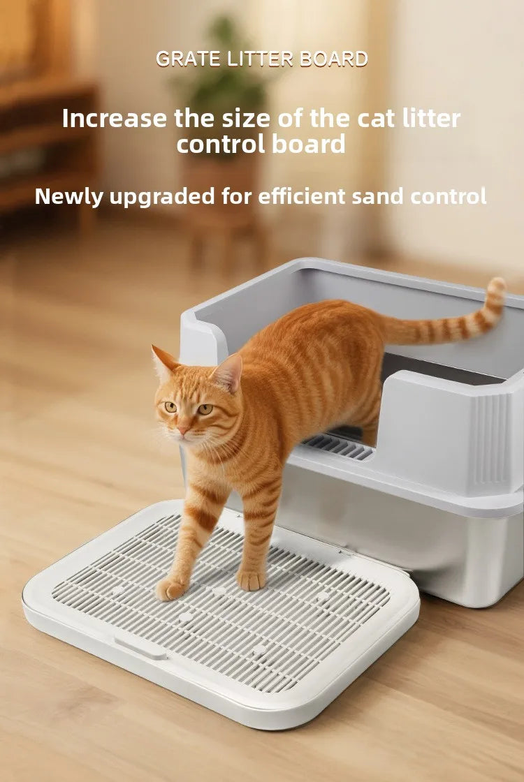 Double-Layer Cat Litter Mat with Non-Slip Base