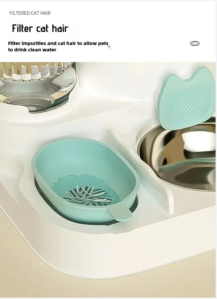 Distributeur automatique de nourriture et d'eau pour animaux