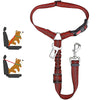 Two-in-One Pet Harness and Car Safety Belt with Reflective Leash