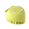 Silicone Pet Bath Massage Brush with Foam Dispenser