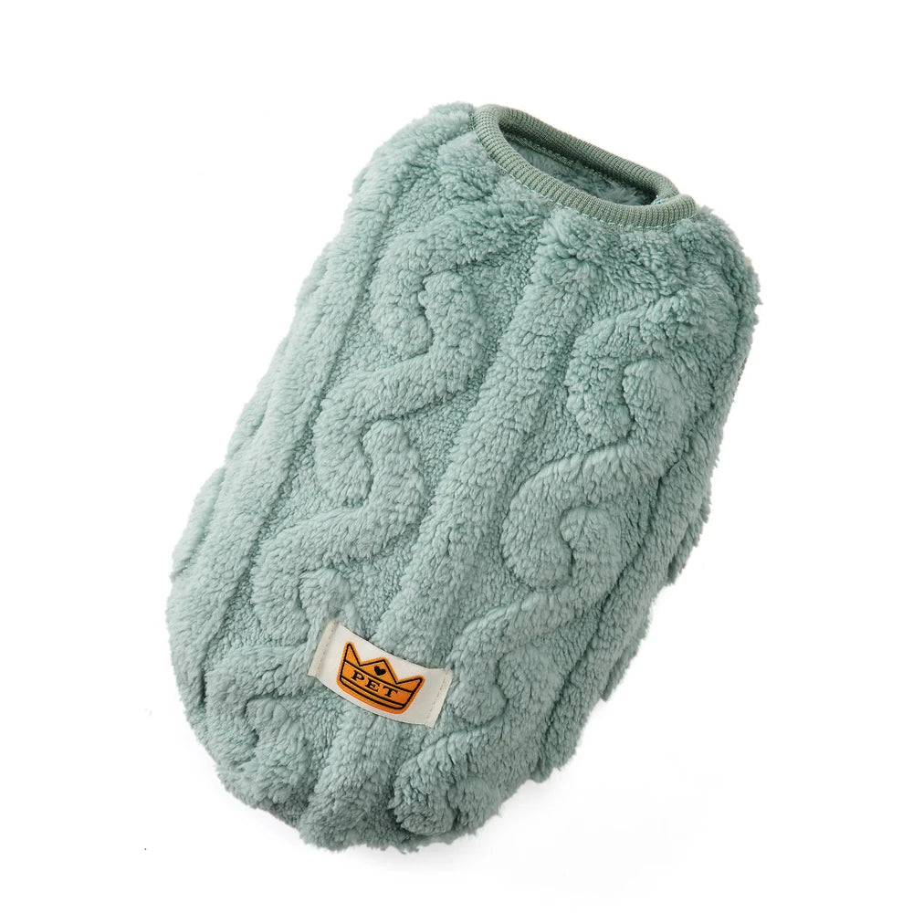 Cozy Fleece Pet Pullover for Cats and Small Dogs