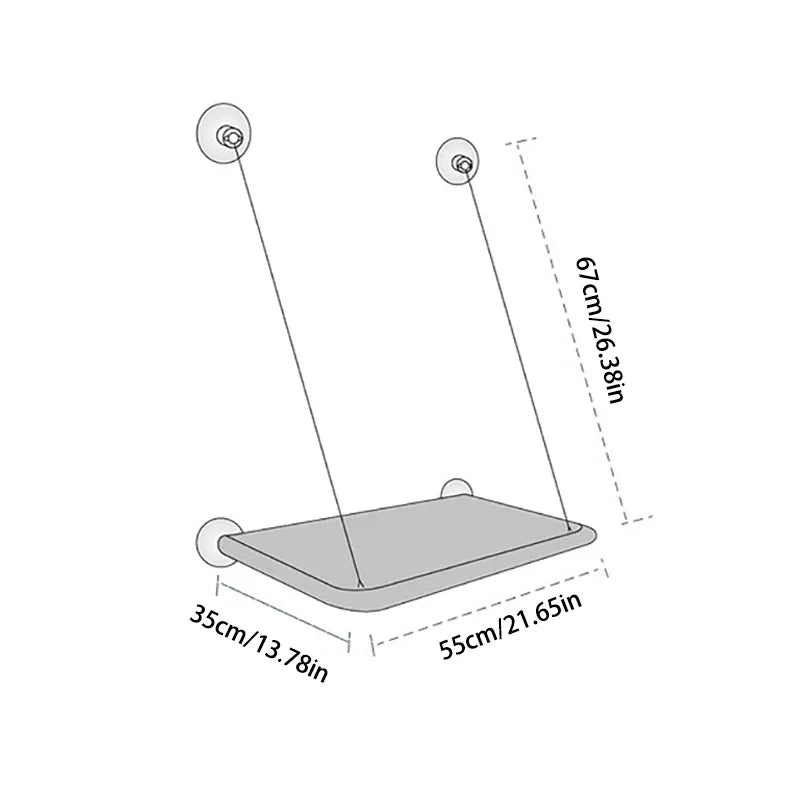Ultra-Soft Cat Window Hammock Bed - Cloud-Like Perch