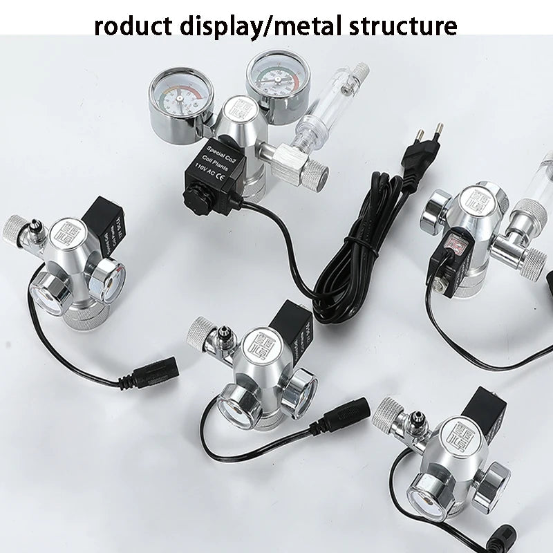 Digitaler CO2-Regulator für Aquarien mit Magnetventil und Blasenzähler