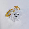Transparent Pet Hair Keepsake Charm for Keys