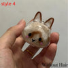 Pendentif Capsule Souvenir en Fourrure de Lapin