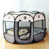 Foldable Octagonal Pet Playpen with Mesh Ventilation