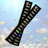 Aquarium Thermometer Stick-On Dual Scale, 5 or 10 Pack