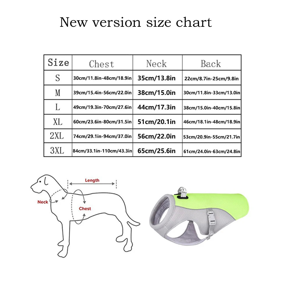Cooling Dog Vest with Breathable Mesh