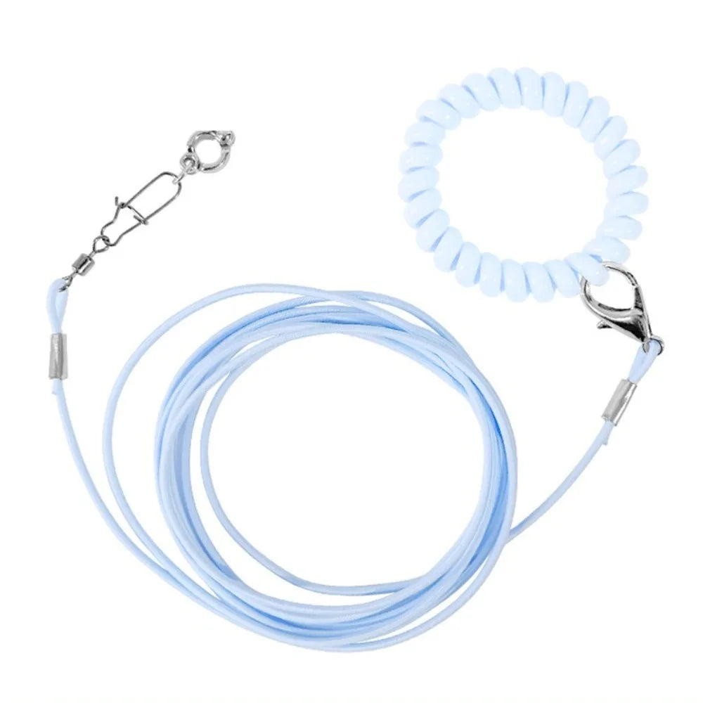 Elastic Parrot Training Leash with Metal Buckle