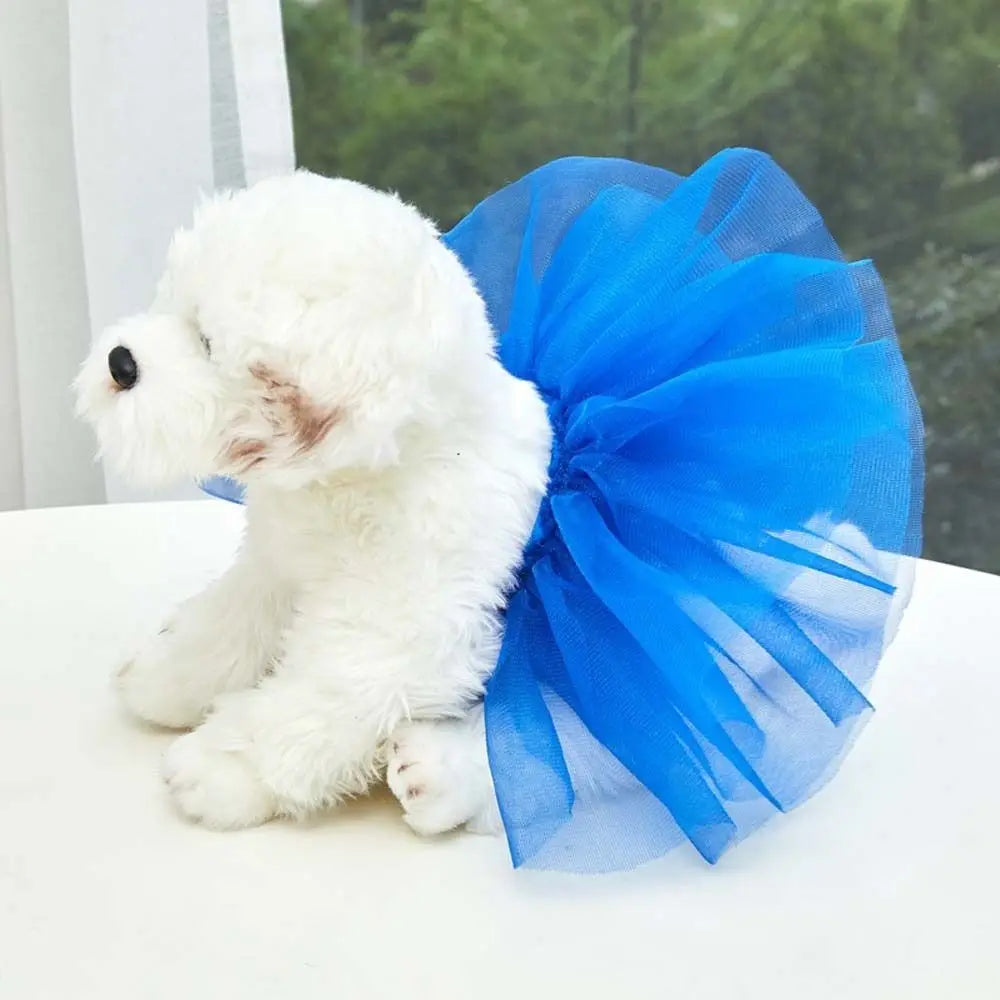 Tulle Tutu Dog Skirt for Small Breeds