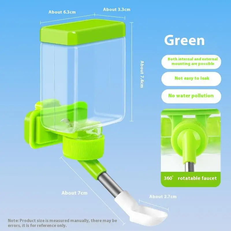 Hanging Bird Water Dispenser with Clear Bottle for Easy Monitoring
