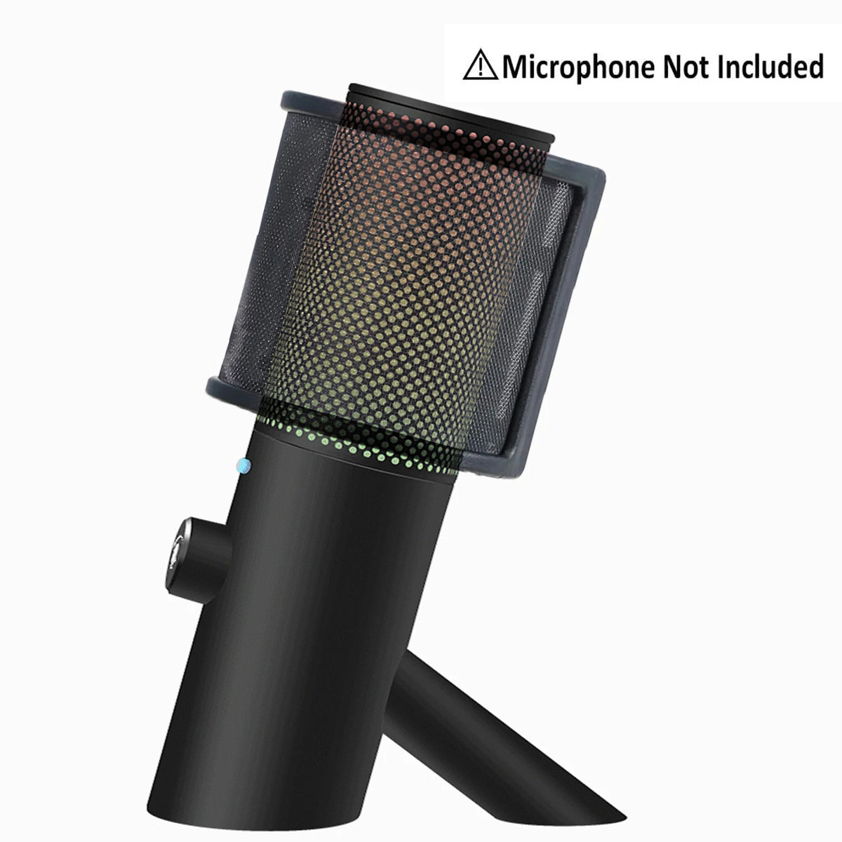 Universal Microphone Pop Filter with Triple-Layer Metal Windscreen