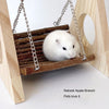 Hamster Wooden Swing with Natural Chew Sticks