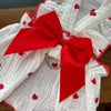 Cool Cotton Summer Dress for Small Dogs with Bow Print