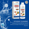 Yegbong Clear Balance Cycle Produkt mit Flaschen zur Reinigung von Fischtankwasser und Darstellung des Wasserflusses.