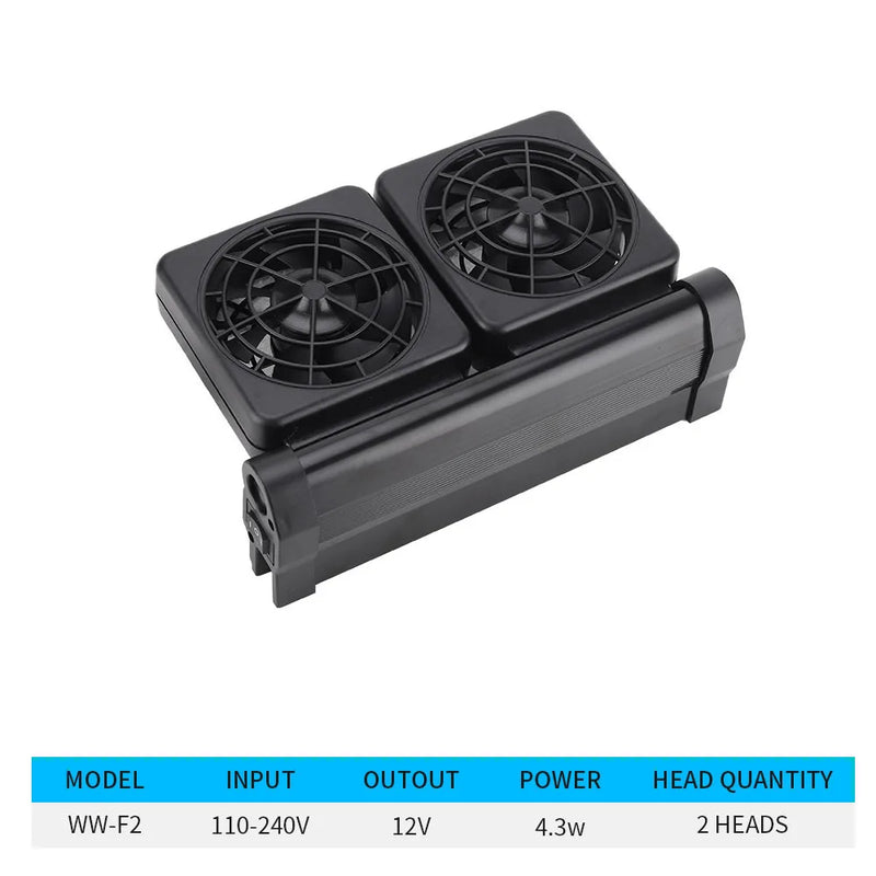 Ventilateur de refroidissement pour aquarium réglable
