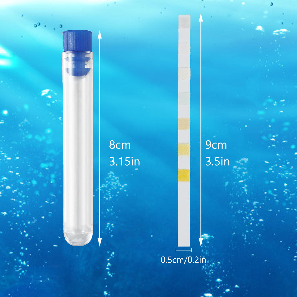 7-in-1 Aquarium Water Test Strips (100 Count)