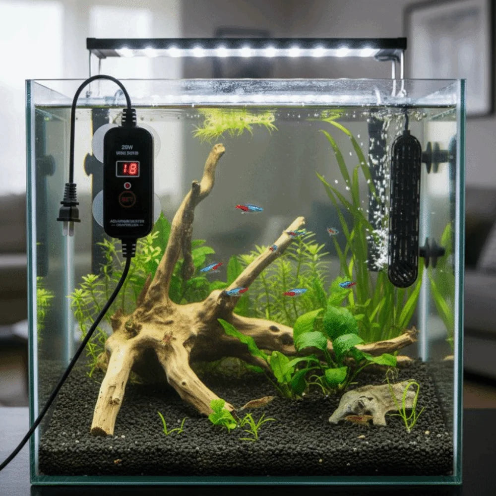 Adjustable Aquarium Heater with Digital LCD Display