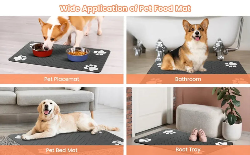 Tapis de Nourrissage Absorbant pour Animaux