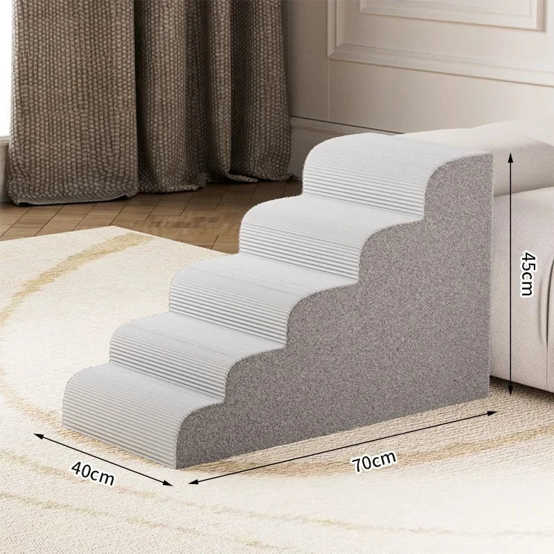 Foam Pet Stairs with Non-Slip Ladder for Dogs and Cats