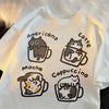 Camiseta de Mujer con Estampa Graciosa de Gato