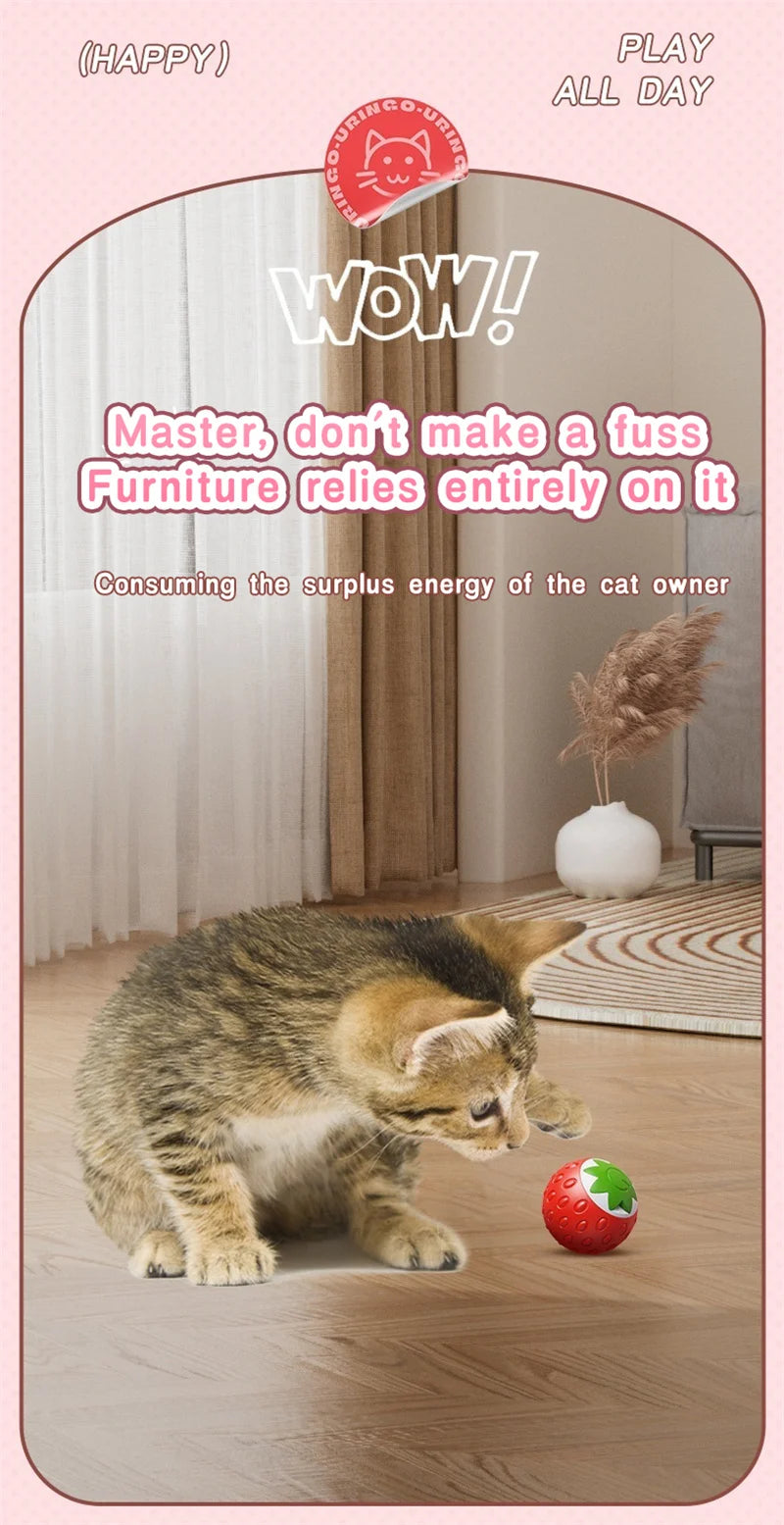 Smart Motion-Activated Cat Toy Ball