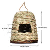 Handwoven Natural Grass Hanging Bird Nest for Small Birds