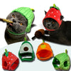 Fruit-Shaped Plush Pet Hat for Cats and Small Dogs