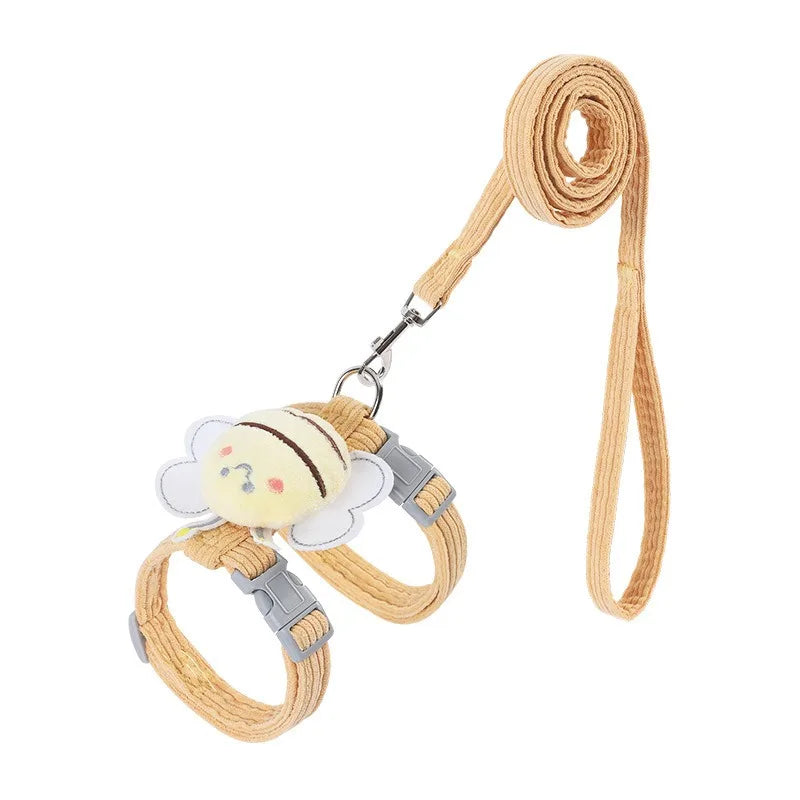 Breathable Mesh Cat & Small Dog Harness with Leash