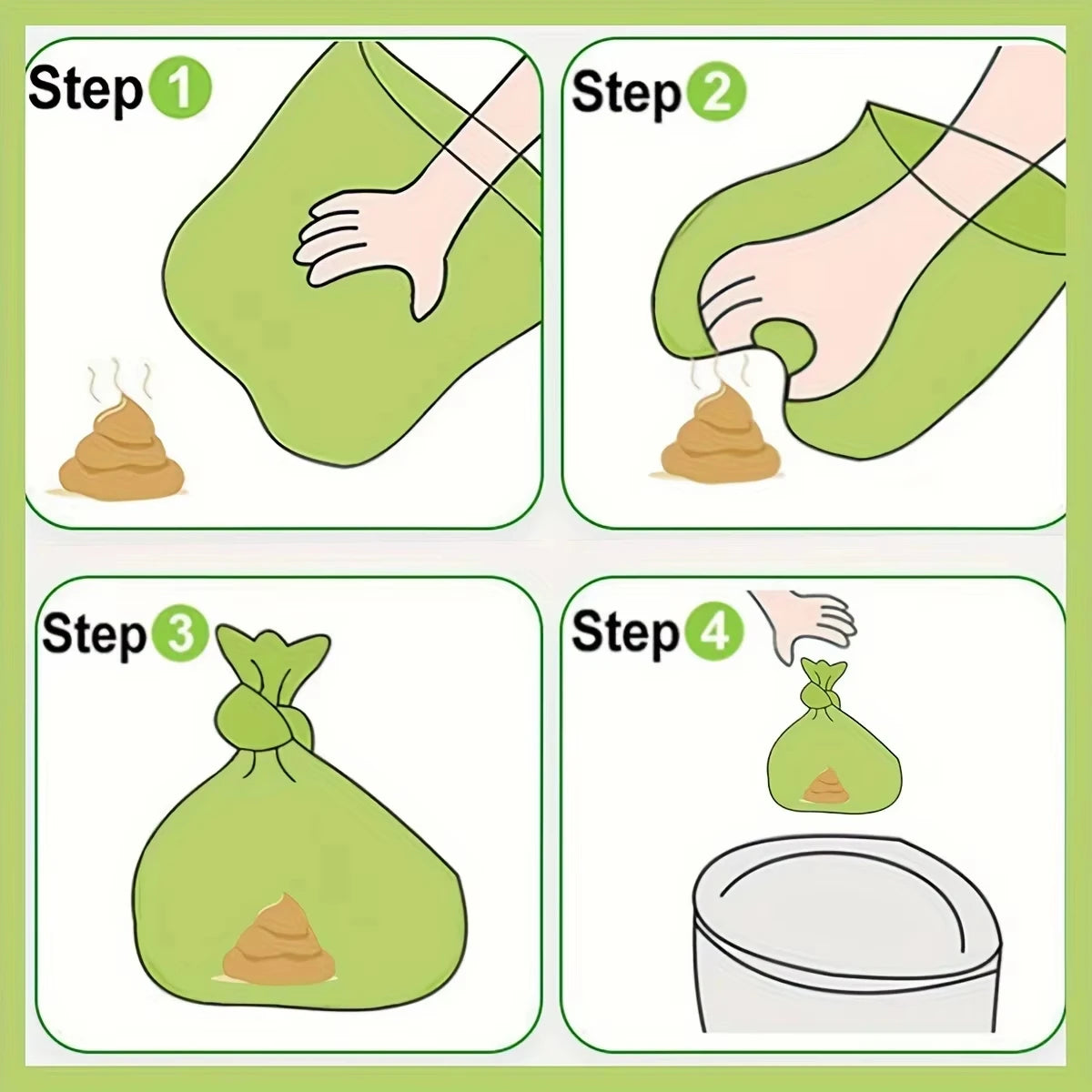 Biodegradable Dog Poop Bags with Leak-Proof Design