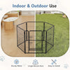 Foldable Metal Dog Playpen with Door - Indoor & Outdoor Pet Fence