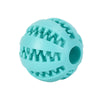 Interactive Rubber Dog Toy Ball with Treat Dispenser