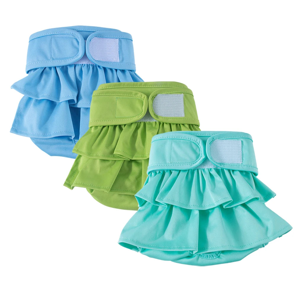 Reusable Washable Dog Diapers for Female Dogs, High Absorbency Leak-Proof Sanitary Pant