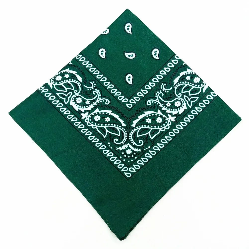 Paisley Bandana Headwrap – Unisex Cotton-Poly Scarf for Men and Women