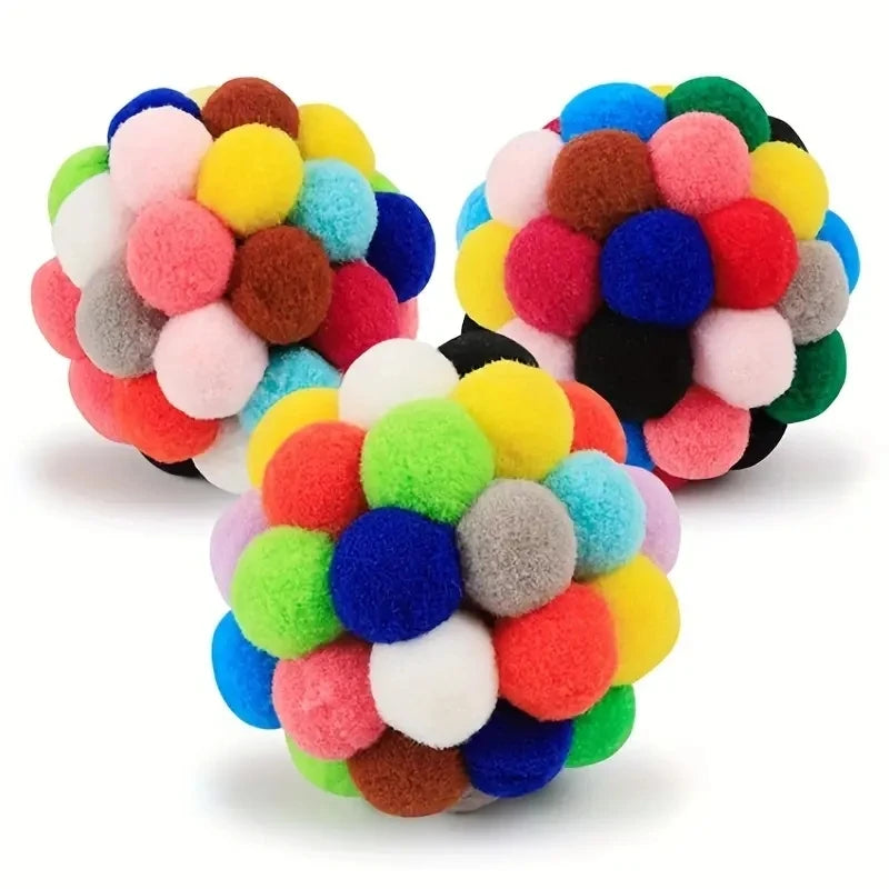 3-teiliges Katzenspielzeug-Ball-Set