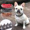 Punk Rivet Spiked Leather Dog Collar