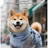 Double-Layer Waterproof Dog Raincoat with Built-in Harness and Detachable Hood