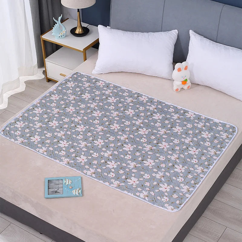 Waterproof Cartoon Bed Protector Pad for Kids and Adults